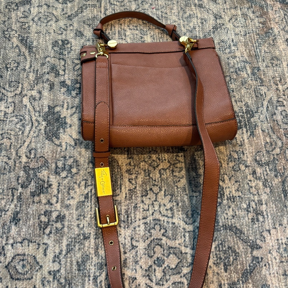 Filet + Corinna Blush Pink Pebbled Leather Handbag